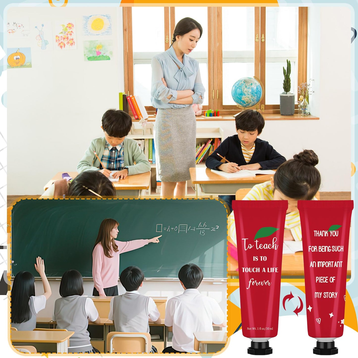 Loopeer 12 Pcs Teacher Appreciation Gifts Bulk Hand Cream Travel Size for Dry Cracked Hands Moisturizing Gifts for 2026 Teacher Appreciation Week Graduation Party Favors