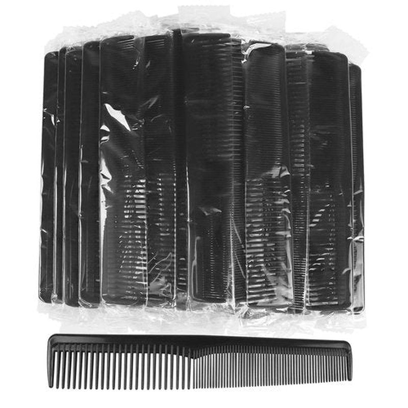Hipruict Hair Comb, 200 Pack Sturdy Combs in Bulk, Individually Wrapped Double Tooth Hair Pocket Comb, for Salon Customers, Travelers, Charities, Homeless Shelters, Black
