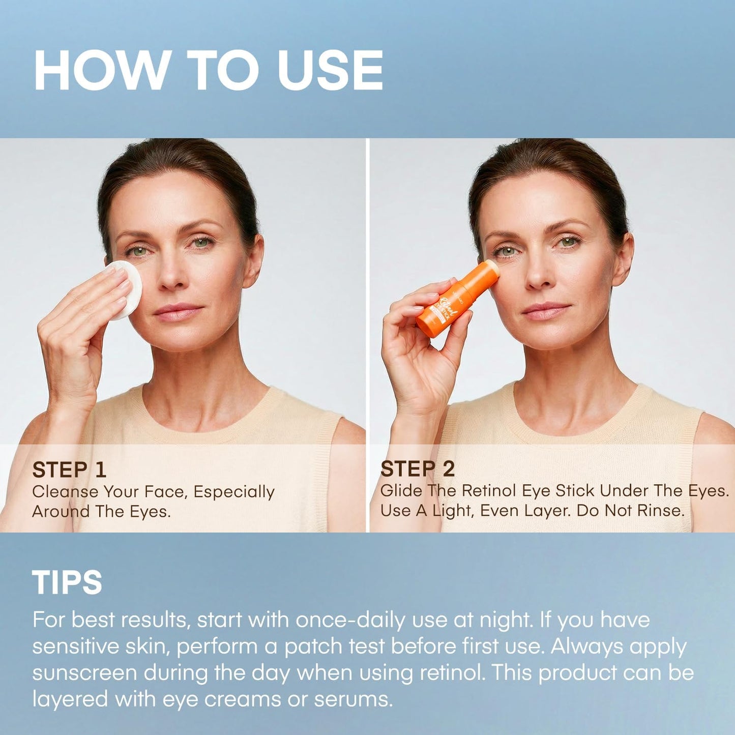 VELAMO ADVANCED Retinol Under Eye Balm Stick - Korean Eye Cream for Dark Circles, Puffiness, Eye Bags, Wrinkles & Fine Lines - 8-IN-1 Formula with Collagen, Niacinamide, Peptides & Hyaluronic Acid