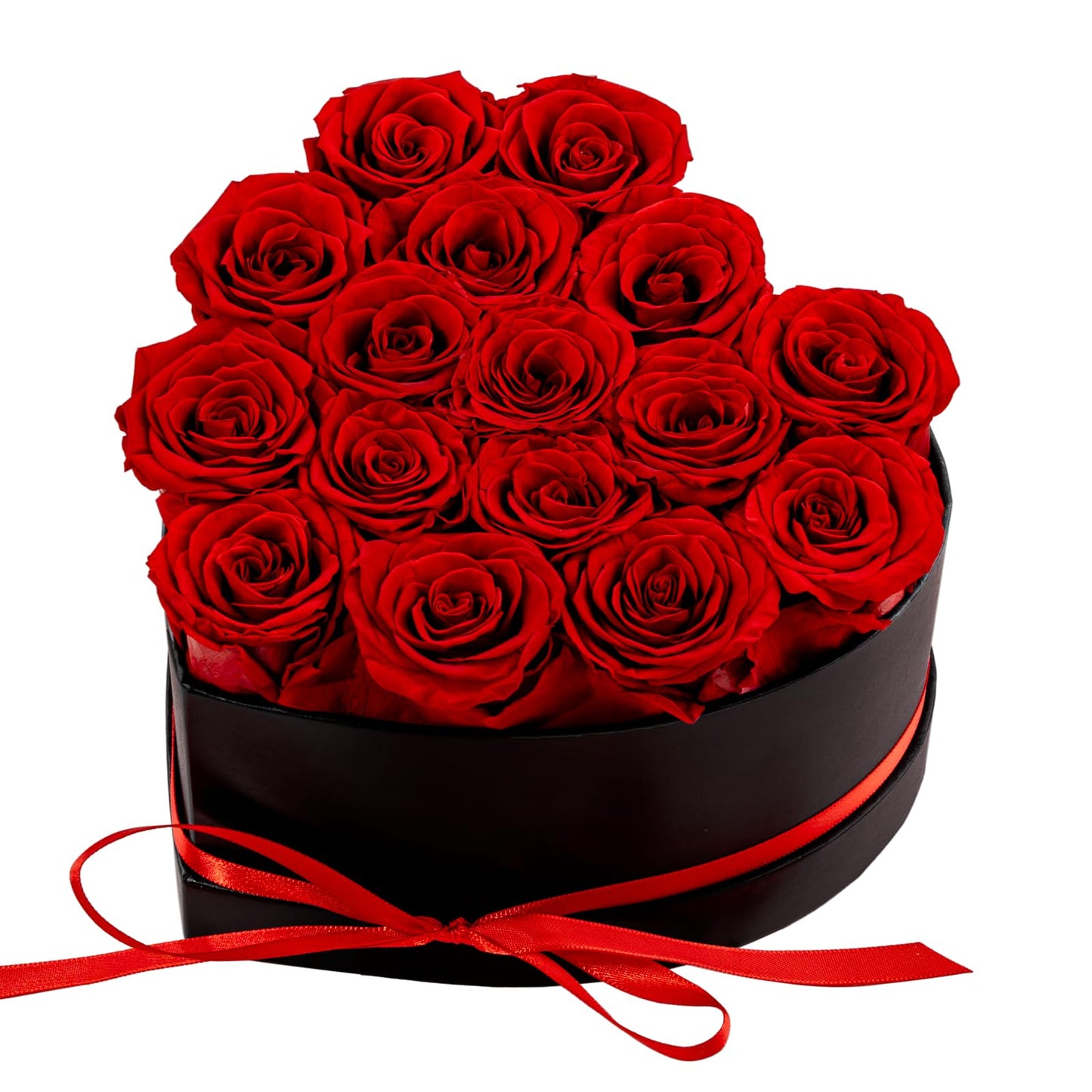 Hover Flower 27 Forever Preserved Flowers in a Box, Vanlentines Day Gifts for Her, Eternal Roses Flowers for Delivery Prime, Birthday Gifts for Women Mom Grandma Wife (Red)