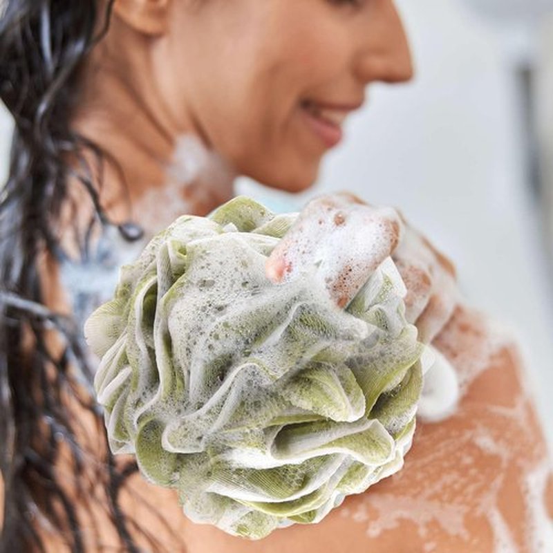 BTYMS 4 Pieces Bath Sponge Shower Loofahs 60g Mesh Pouf Bath Puffs Shower Scrunchies Bath Poufs for Shower
