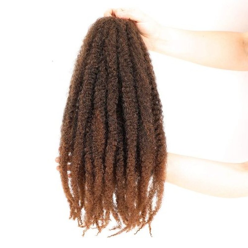 30 Inch Marley Twist Braiding Hair Marley Hair Crochet Braids 6Pack Long Afro Kinky Synthetic Kanekalon Fiber Marley Hair For Twists Braiding Hair Extensions(30 inch，T30)