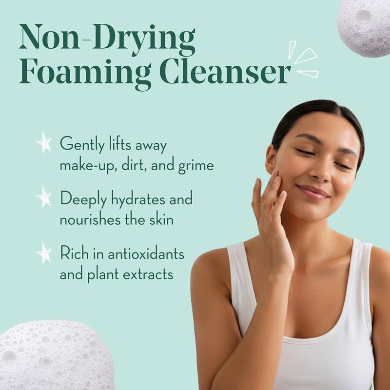 Foaming Cleanser - Hydrating Face Wash with Hyaluronic Acid & Avocado Oil | Gentle for Oily & Combo Skin - 5 fl oz