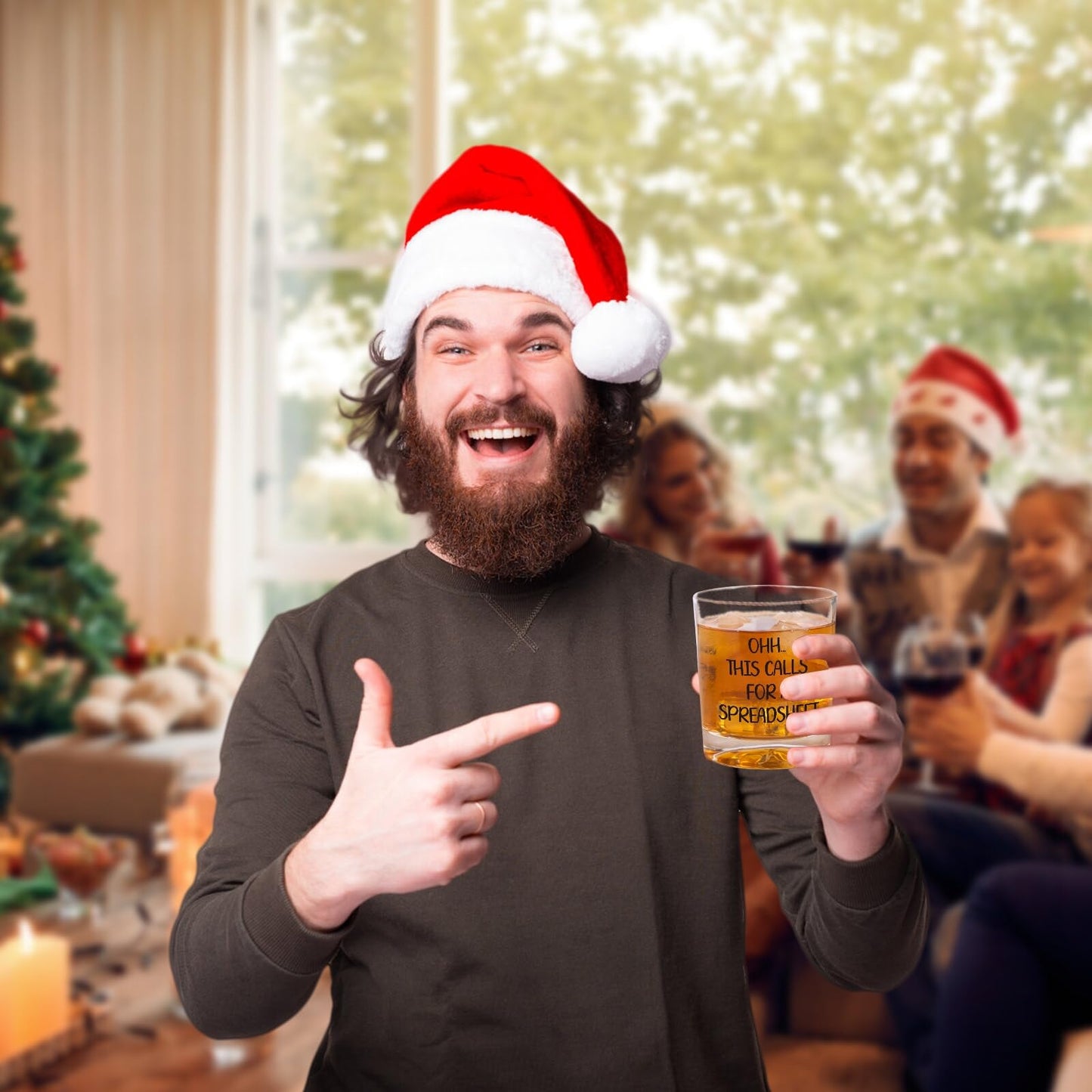 Oh This Calls For A Spreadsheet Whiskey Glass- Funny Accountant Excel Gifts, Funny White Elephant Gifts Bourbon Glass for Men Coworker, Christmas Gag Spreadsheet Gift for Accountants Data Analyst