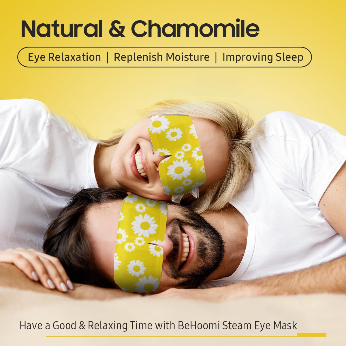 BeHoomi 30Packs Steam Eye Mask, Heated Eye Mask Warm Compress for Eyes, Self Heating Disposable Eye Masks for Home Sleep, Spa, Travel Essentials & Relaxation Gifts, Stocking Stuffers