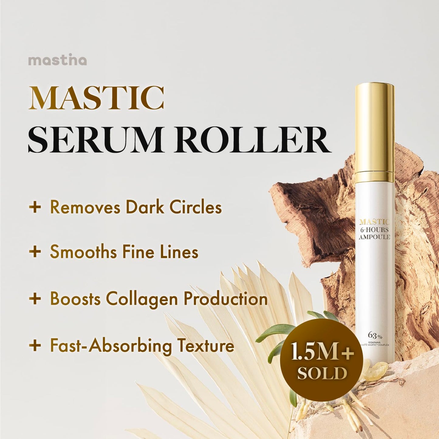 MASTINA Mastic Ampoule Mastic Ampoule Serum for Even Skin Tone and Elasticity. Fermented Mastic Gum