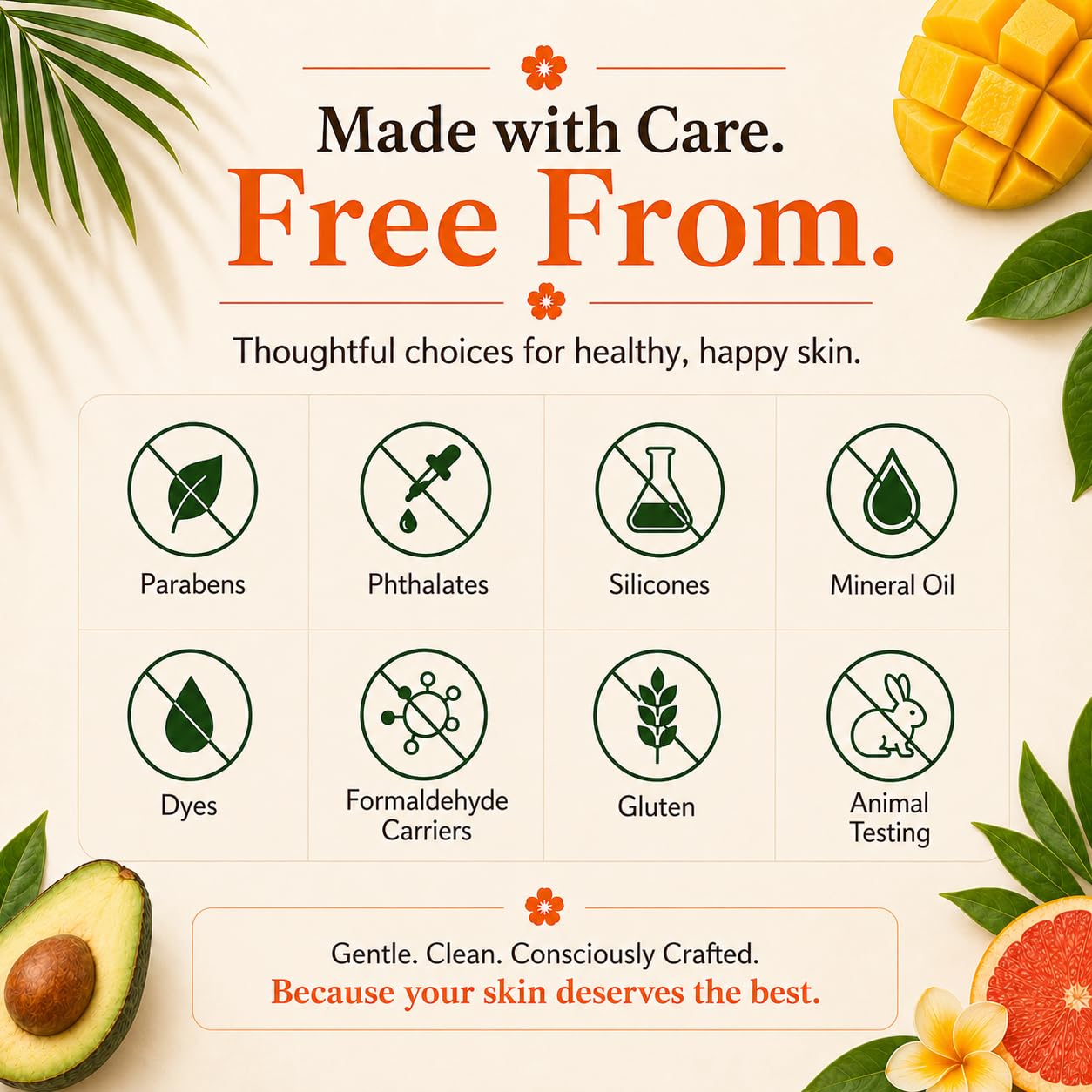 RaGaNaturals Tropical Hand and Body Cream for Dry Skin - Key Notes of Mango Grapefruit Scent - 98% Natural, Vegan, Non Greasy Lotion with Mango Butter, Vitamin E & Avocado Oil for Women and Men - 8 oz