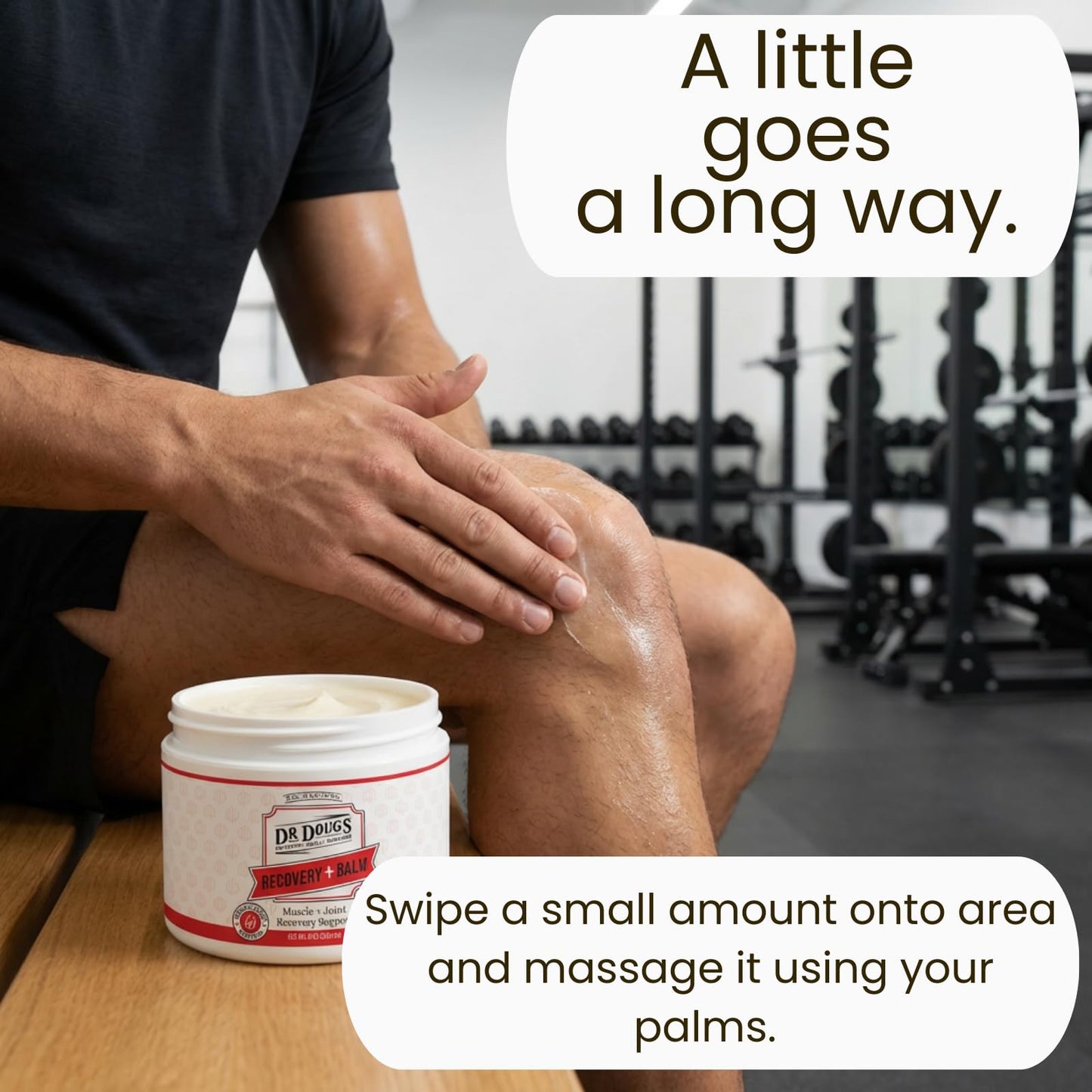 Dr. Doug's Recovery Balm – Organic Arnica & Magnesium Topical Rub – Soothing Support Lotion for Active Muscles, Joints, & Skin – Dermatologist Approved, Handmade in USA – (8 Ounce (Pack of 1))
