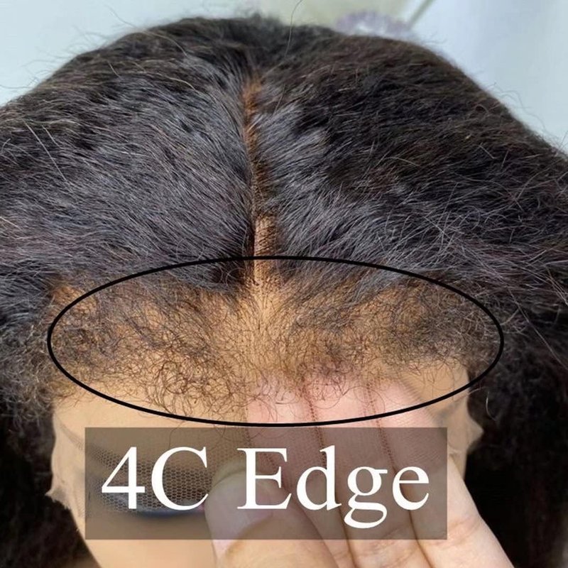 Glueless Human Hair Wig - Pre Plucked 200 Density Lace Front for Black Women | 10-Inch Natural Black with Baby Hair