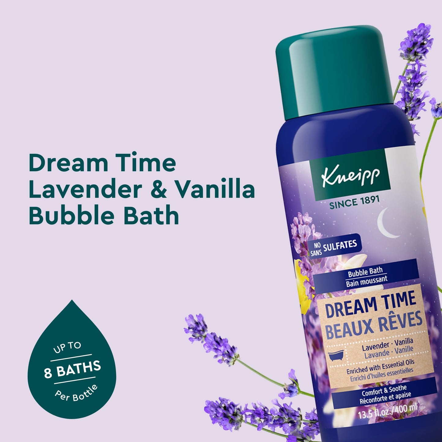 Kneipp Cedarwood Aromatherapy Bubble Bath - Good for a Luxurious Self-Care Experience - for Men Only - Vegan - Sulfate Free - 13.5 fl oz - Up to Eight Baths