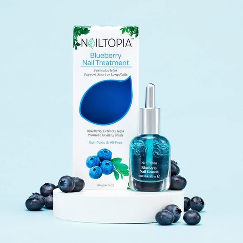 Nailtopia Bio-Sourced, Chip Free Nail Lacquer - All Natural, Strengthening Biotin and Superfood-Infused Polish - Chip Resistant Formula - Quick-Dry, Long Lasting Wear - Glow Up - 0.41 oz (Pack of 2)
