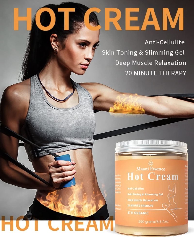 Fat Burning Cream - Slimming & Firming Anti-Cellulite Gel for Weight Loss | Deep Muscle Relaxation