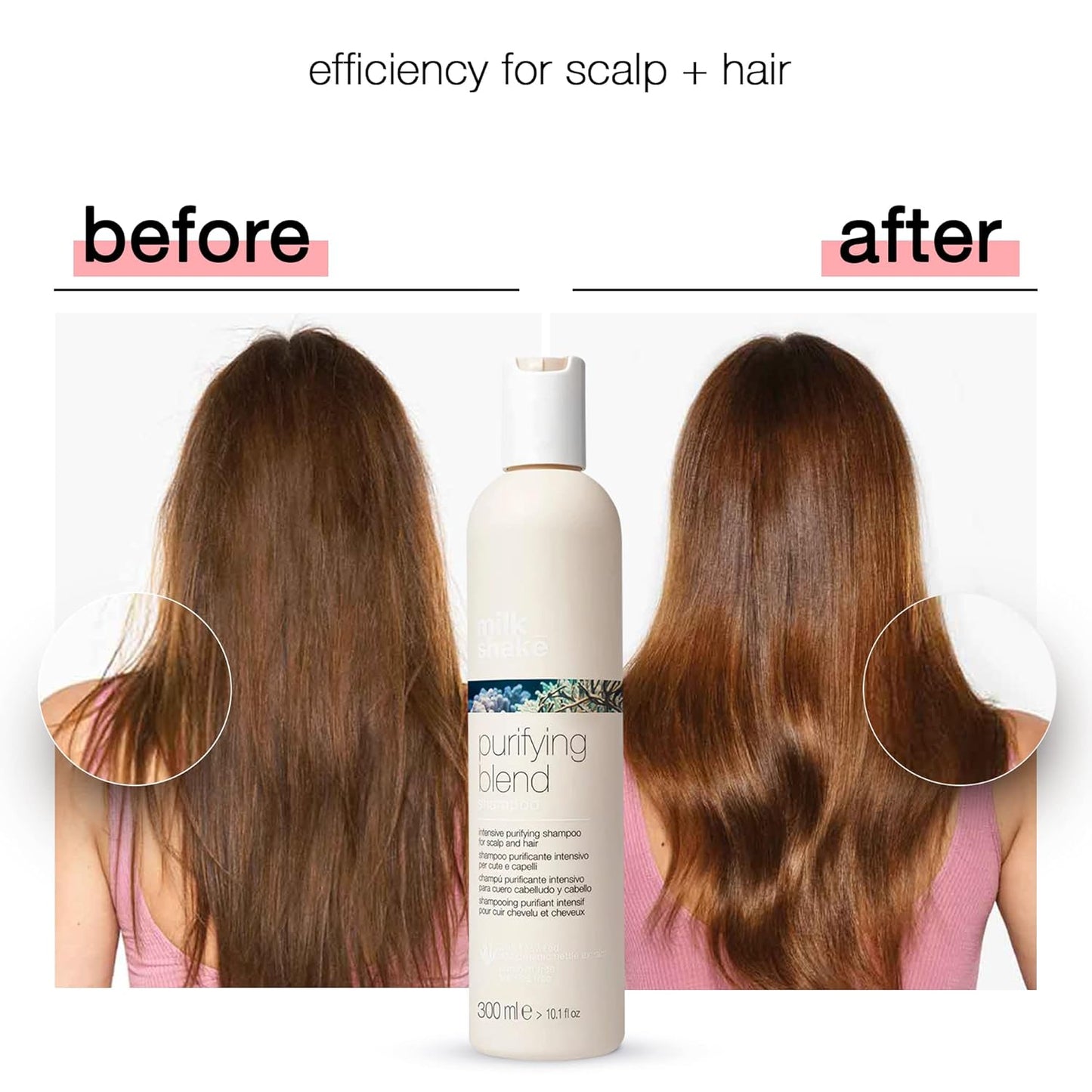 Purifying Blend Shampoo for Oily Hair - milk_shake Deep Cleansing Formula