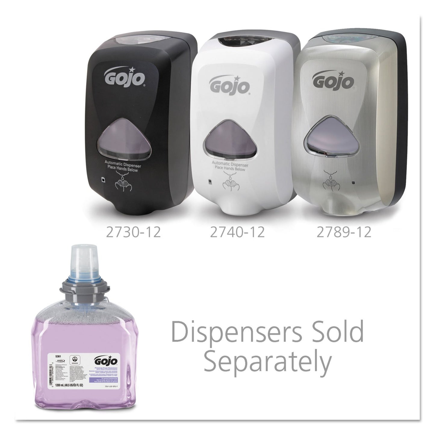 GOJO USGOJ536102 TFX Luxury Foam Hand Wash- Cranberry- Dispenser- 1200ml