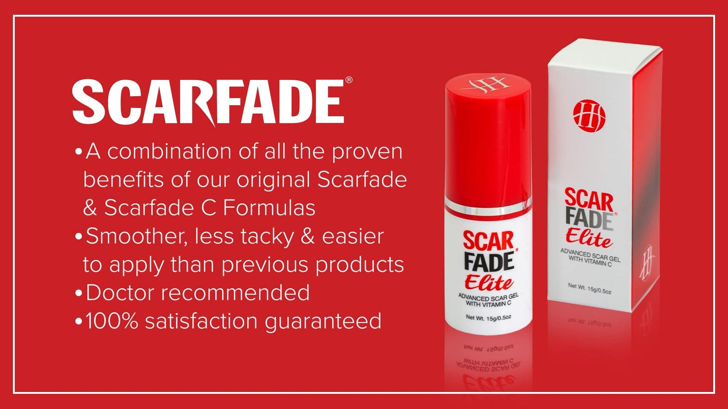 ScarFade Elite Advanced Scar Treatment, Scar Removal, Scar Therapy, Scar Prevention, Anti Scar Gel with Silicone & Vitamin C -15g