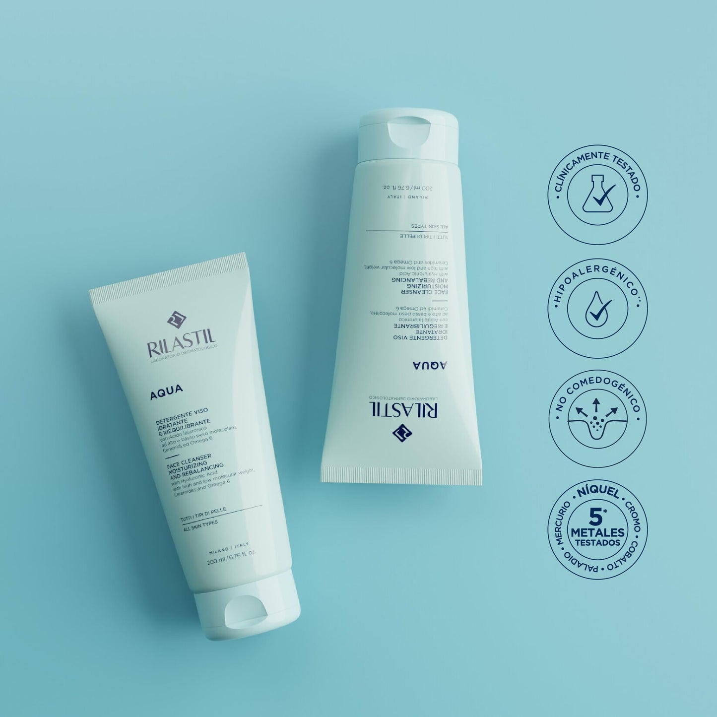Rilastil Aqua Face Cleanser - 200 ml