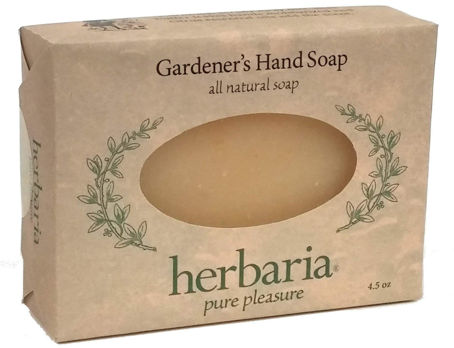 Herbaria Gardener's Hand Soap Handcrafted All-Natural Soap with Essential Oils. 4.5 oz Bar. Enjoy 60 More Skin-Friendly Varieties.