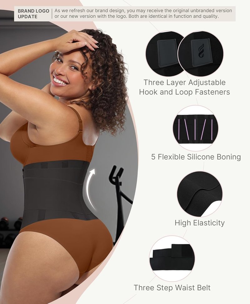 Waist Trainer Belt - Tummy Control Body Shaper for Men & Women | Adjustable Ab Cincher