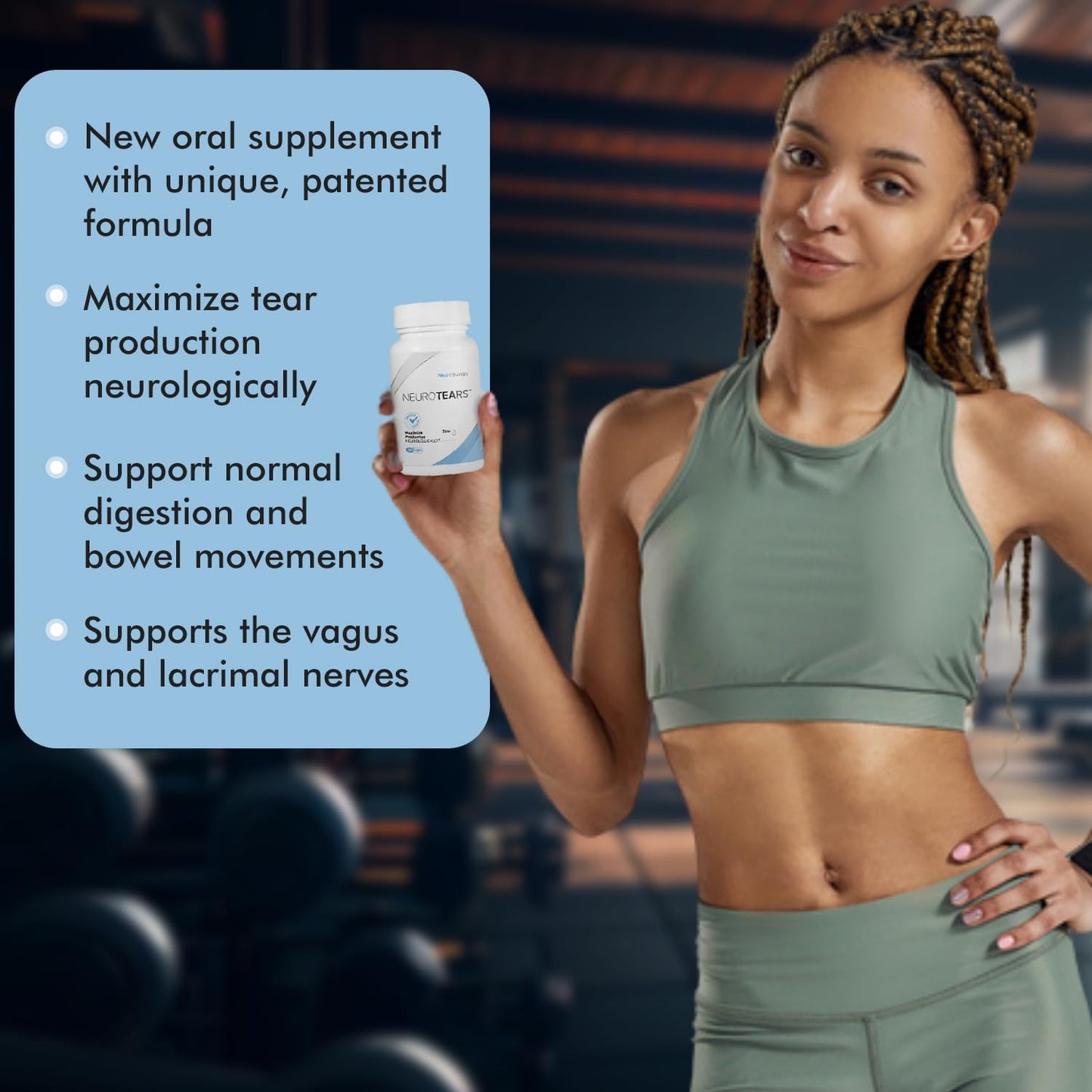NeuroTears Tear Support Supplement – Maximize Tear Production Neurologically - Support Brain & Eye Health