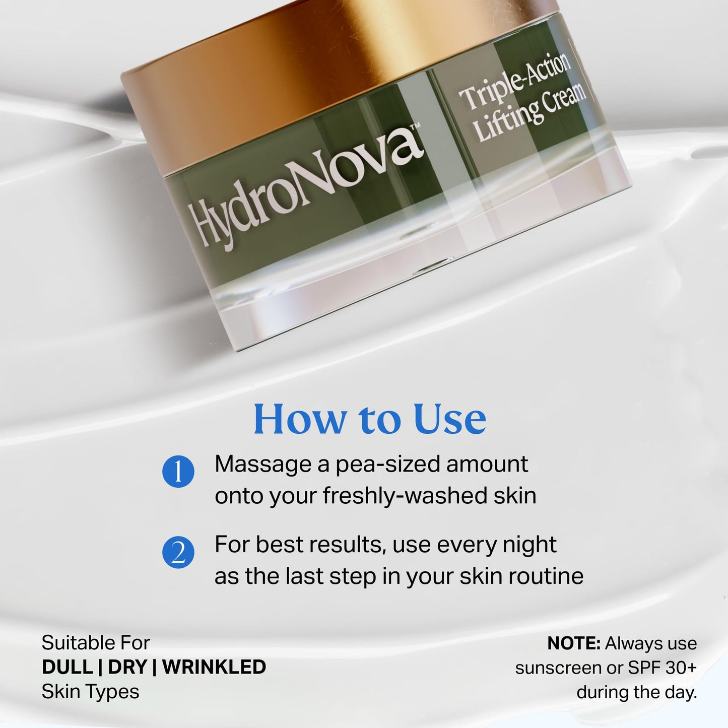 HYDRONOVA Skincare Bundle: Anti-Aging Face & Neck Cream + Total Rewind Sculpting Serum – Skin-Firming, Wrinkle-Reducing Moisturizer & Line-Smoothing Dark Spot Corrector
