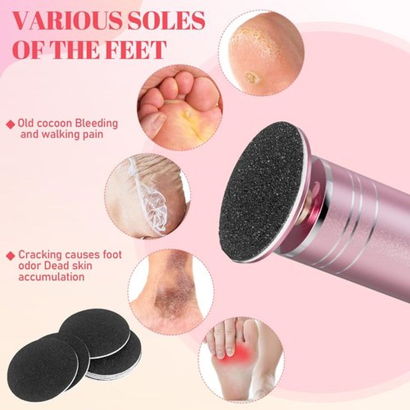 Ranrose 60 PCS Replacement Sandpaper Pad Disks for Electric Feet Callus Remover, Sandpaper Pad Disks(80 Grit&100 Grit) for Dead Skin Callus