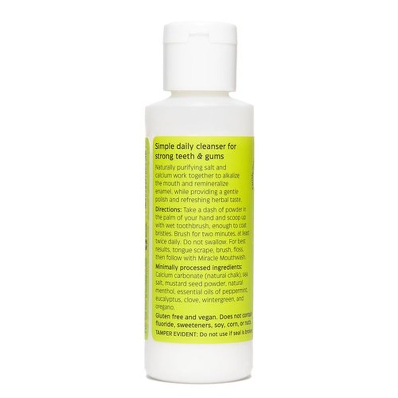 Uncle Harry's Remineralizing Tooth Powder | All Natural Enamel Support & Whitening Toothpaste for Sensitive Teeth | Powder Toothpaste for Gum Health & Fresh Breath (4 oz)