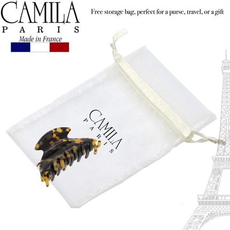 Camila Paris CP2465 French Hair Clip for Women Thick Hair for Long Curly Wavy Hair, Handmade Tokyo, Girls Hair Claw Clips, Durable Styling Big Claw Clip for Thick Hair, Strong Hold Grip Made in France
