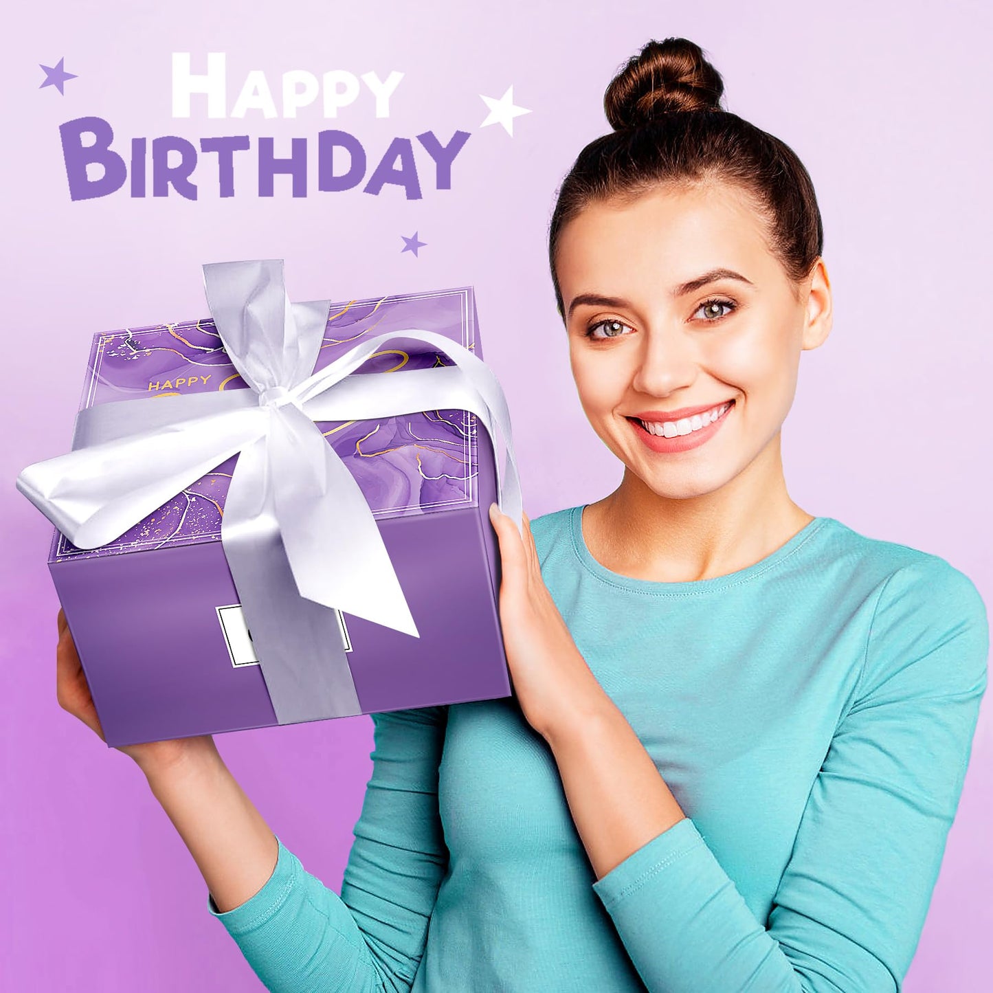 ITABLETAS Birthday Gifts for Women, Happy Birthday Bath Set Gift Basket, Unique Spa Gift Idea for Mom, Sister, Bestie, Her, Wife, Female Friends, 30th, 50th, 60th, Gifts for Women Who Have Everything