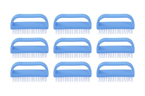 Nail Brush for Cleaning Fingernails, Nail Scrubber Brush, Toe Foot Hands Fingernail Brush Cleaner- Small Scrub Brush- All-Purpose Stiff Cleaning Brush for Home, Kitchen, Work, 9 pack - Superio