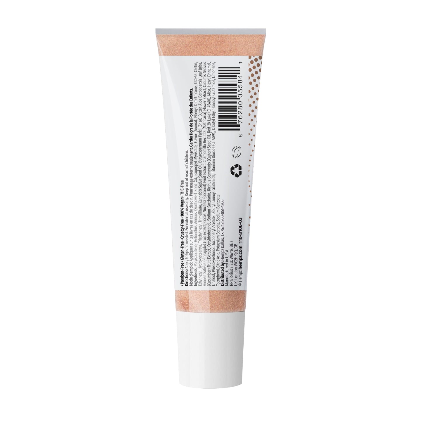 Hempz Frosted Glow Kit, Illuminating Mini Body Lotion and Shimmer Lip Gloss Duo, Limited Edition Glitter Gift Set, 2.25 oz and .44 oz