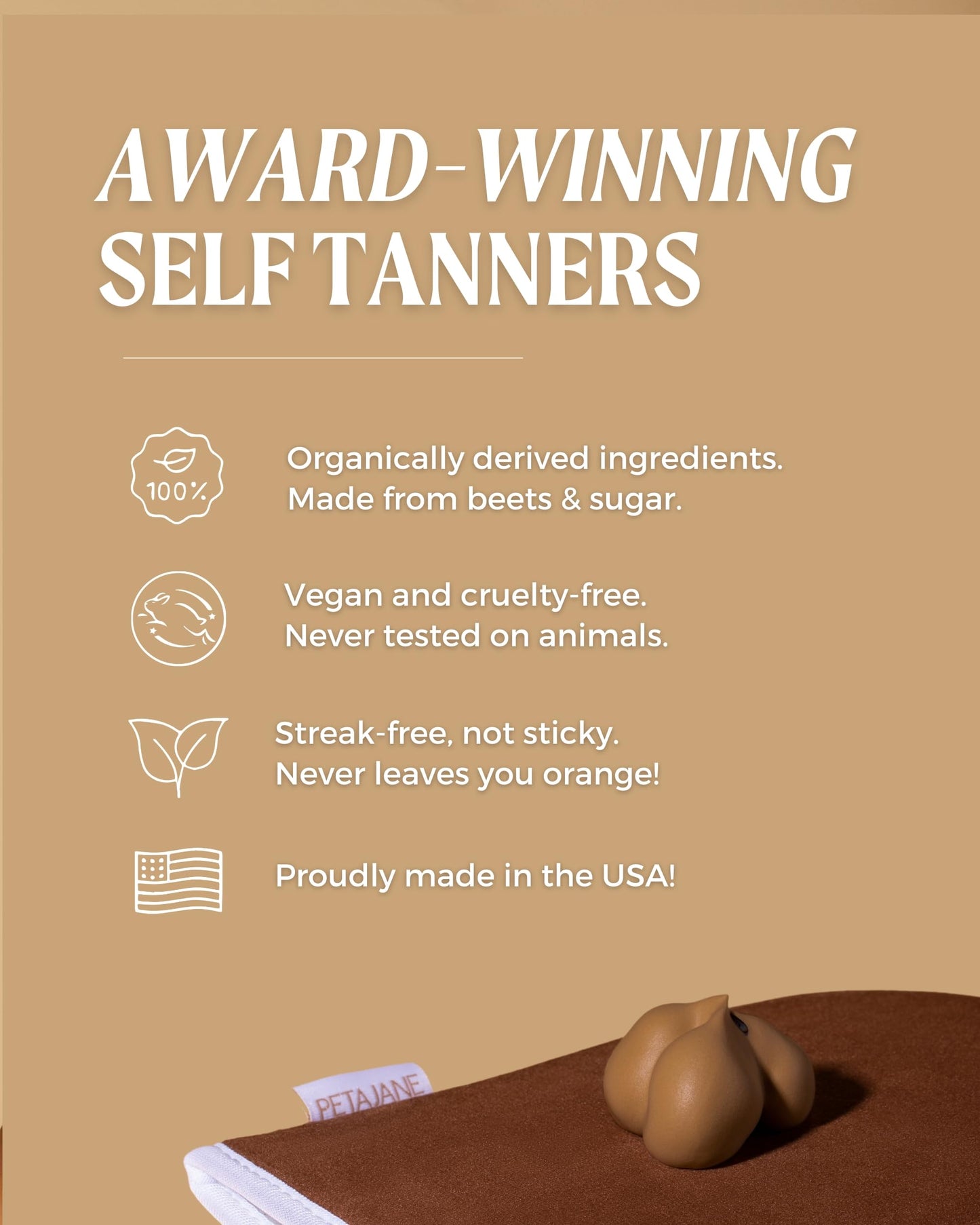 Dark Tanning Mousse, Natural-Looking Streak-Free Sunless Tanner - 7 Oz