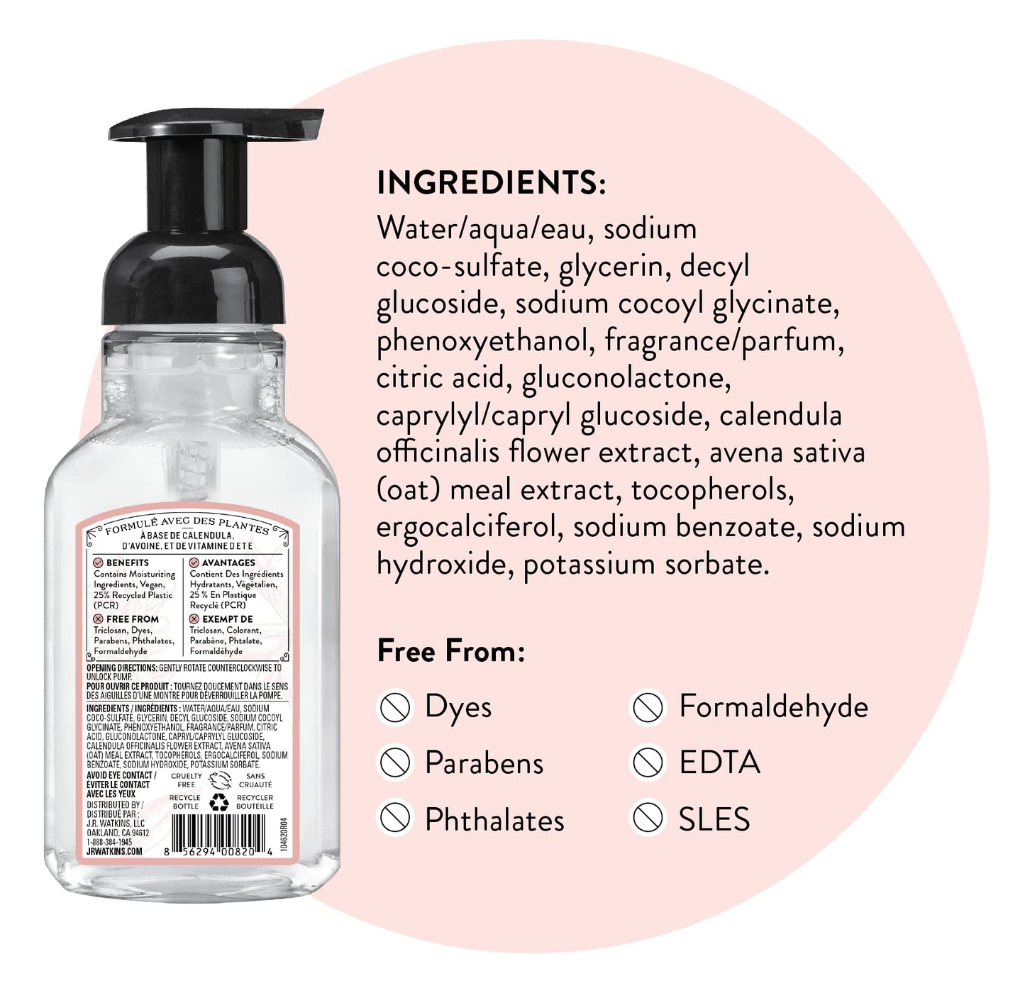 J R Watkins Foaming Grapefruit Hand Soap(9 Oz)