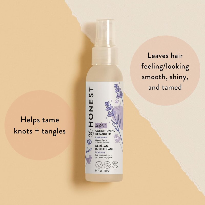 Conditioning Hair Detangler Spray Variety Pack - Tear-Free & Hypoallergenic | Lavender, Citrus Vanilla, Sweet Almond | 4 fl oz Each (Pack of 3)