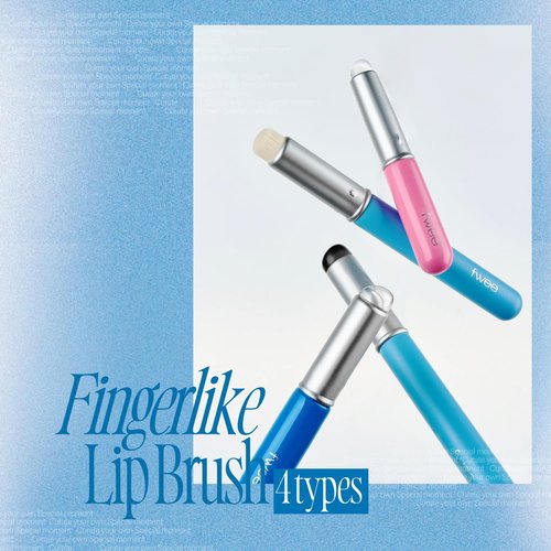 fwee Fingerlike Silicone Lip Brush Mini | Multi-purpose Makeup Blending Brush with Lid