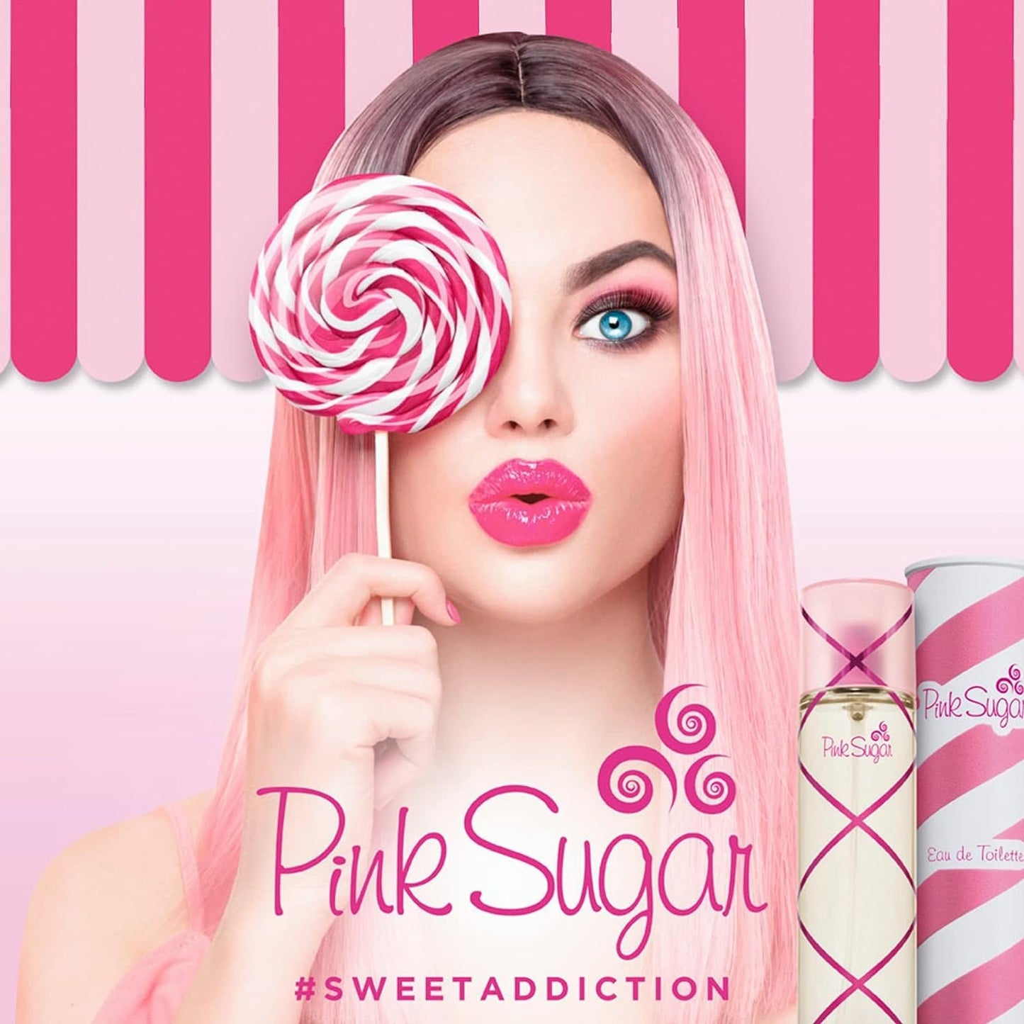 Pink Sugar Eau de Toilette for Women – Sweet Floral Fruity Perfume with Raspberry & Vanilla