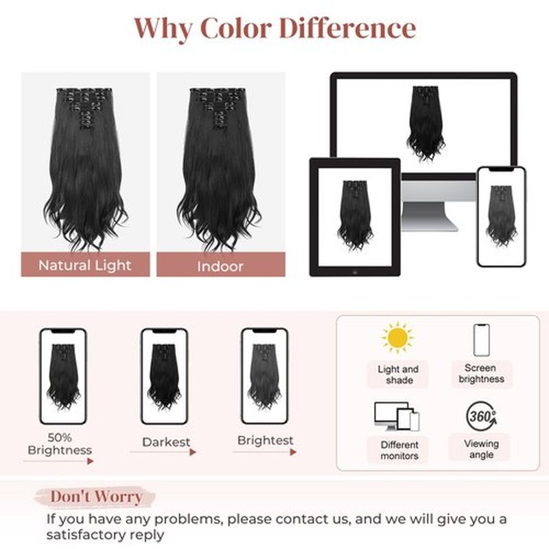 LONAI Clip in Hair Extensions, 9PCS Long Curly Wavy Layer Hair Clip Extensions, Synthetic Hair Extension Natural Soft Invisible Lace Hairpiece for Women Black