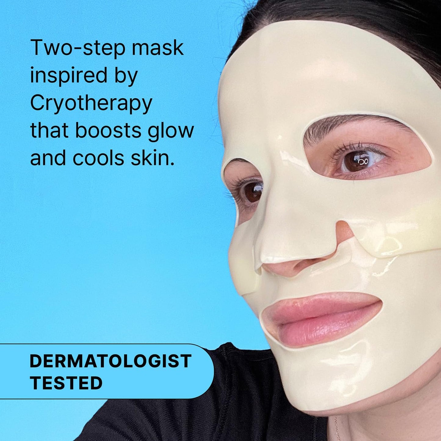 Dr.Jart+ Cryo Rubber Brightening Korean Face Mask with Niacinamide| Korean Skin Care | Travel Size, 1 Pack