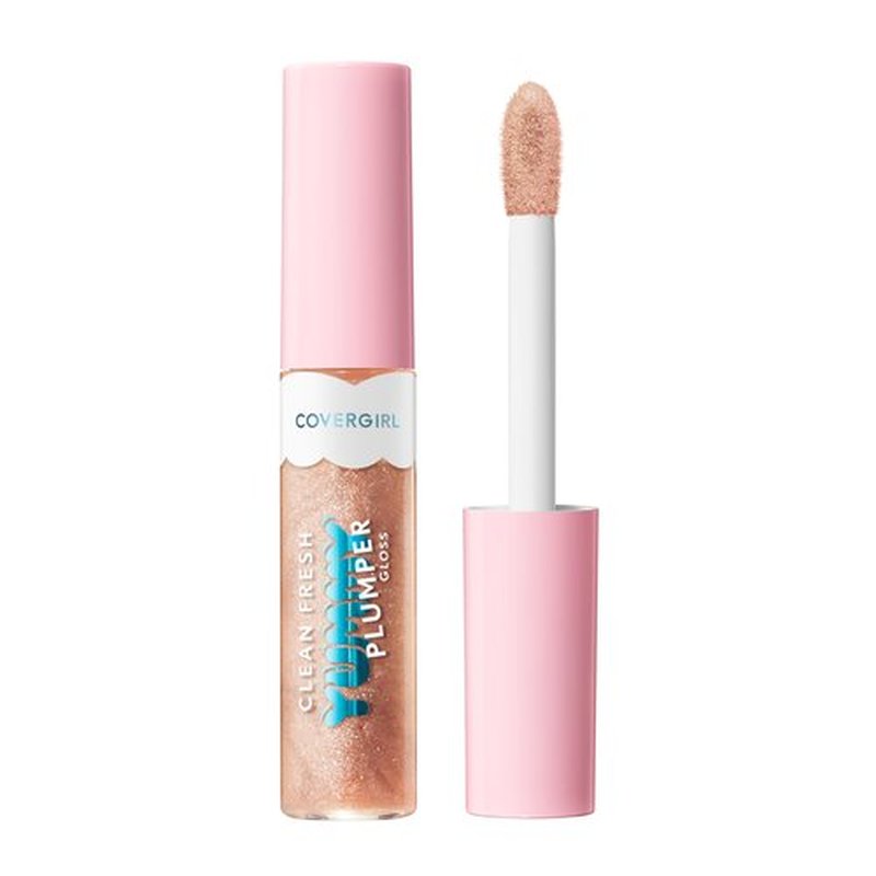 Covergirl Clean Fresh Yummy Gloss, 740 Blingtastic!, Plumper Gloss, Shiny Gloss, Vegan Formula, Volumizing Lip Plumper, Easy to Apply, Minty Flavor, 0.33oz