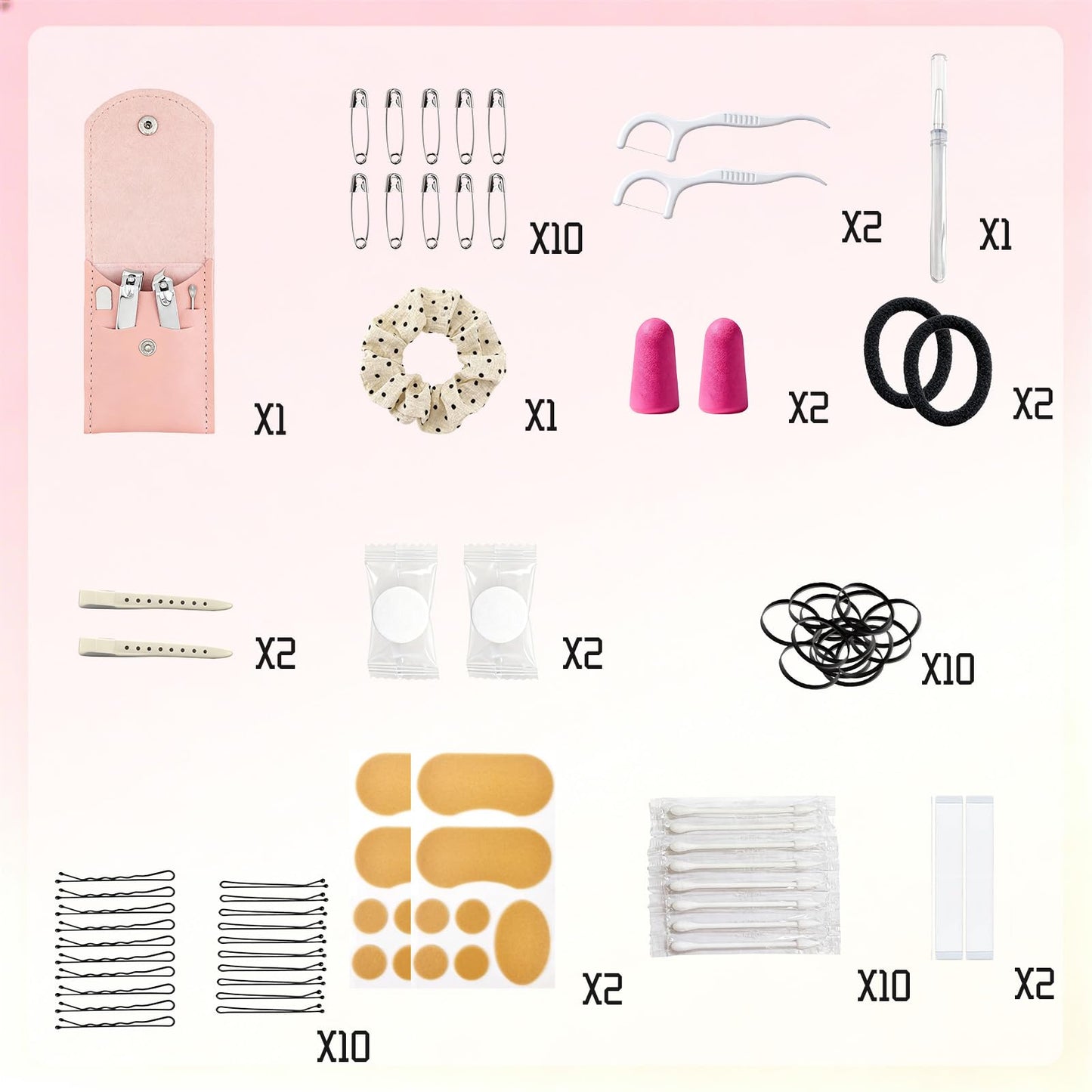 RISESAILS 80+ Piece Wedding Emergency Kit for Brides Ultimate Wedding Essentials and Bridal Shower Gifts Portable Cosmetic Case for Travel and Stuff