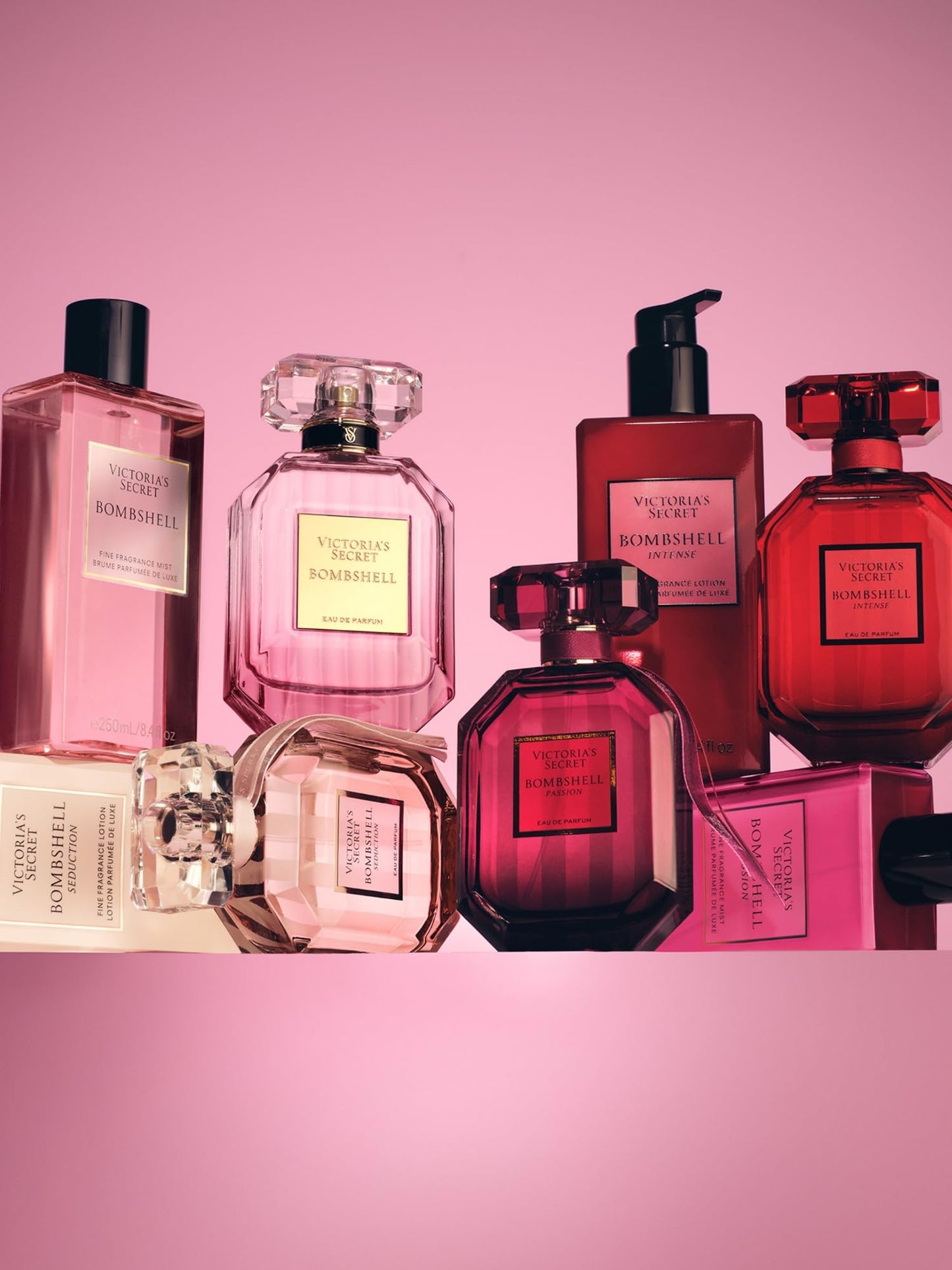 Victoria's Secret Bombshell Ultimate Fragrance 5 Piece Gift Set: Eau de Parfum, Mist, Lotion & Wash
