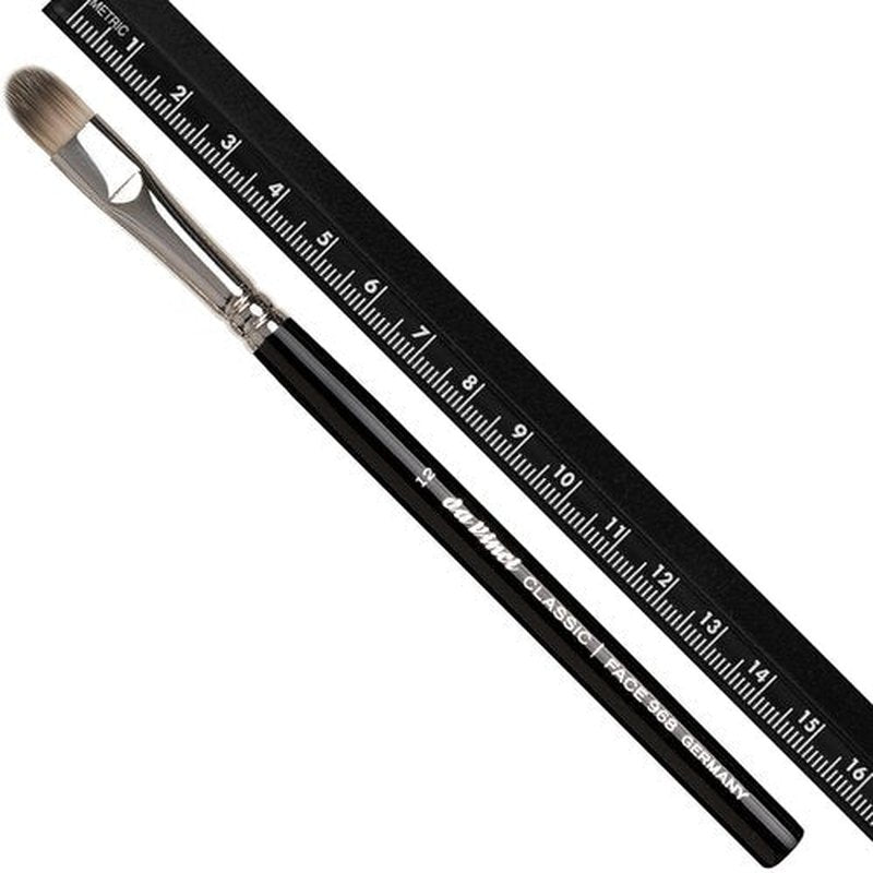 da Vinci Cosmetics Series 968 Classic Concealer Brush, Oval Synthetic, Size 12, 14 Gram
