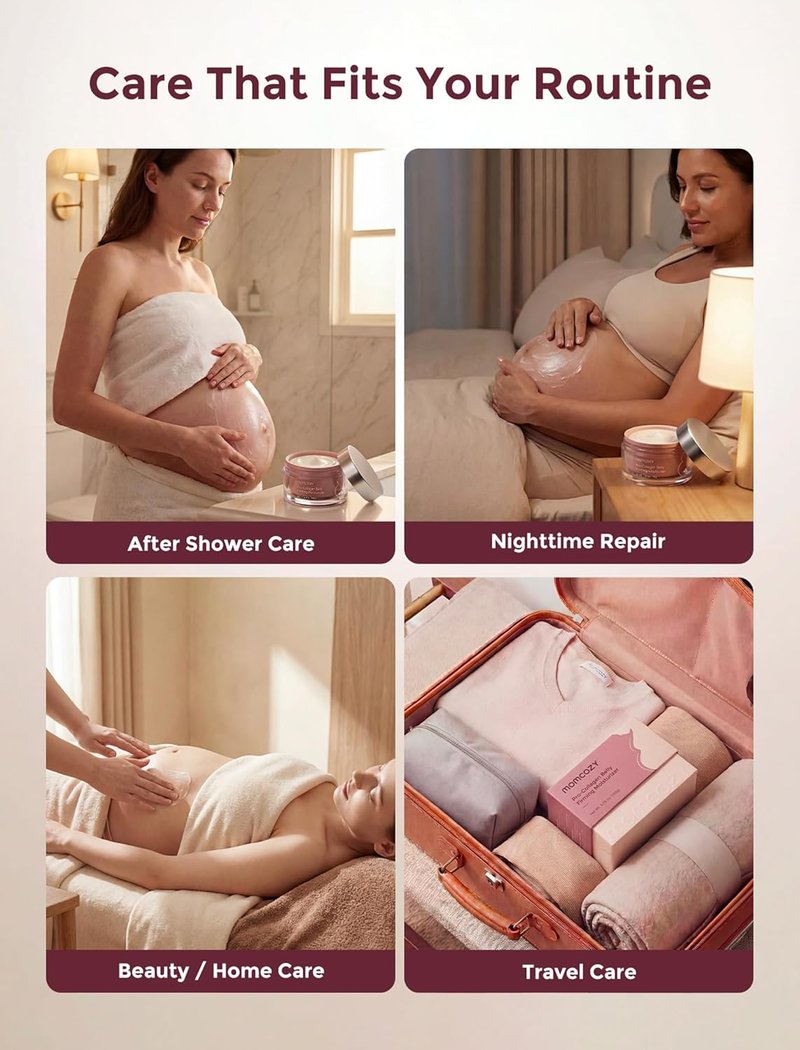 Pro-Collagen Belly Firming Moisturizer | Stretch Mark Cream for Pregnancy & Sensitive Skin - 0.54 oz (3 x 5g Sachets)