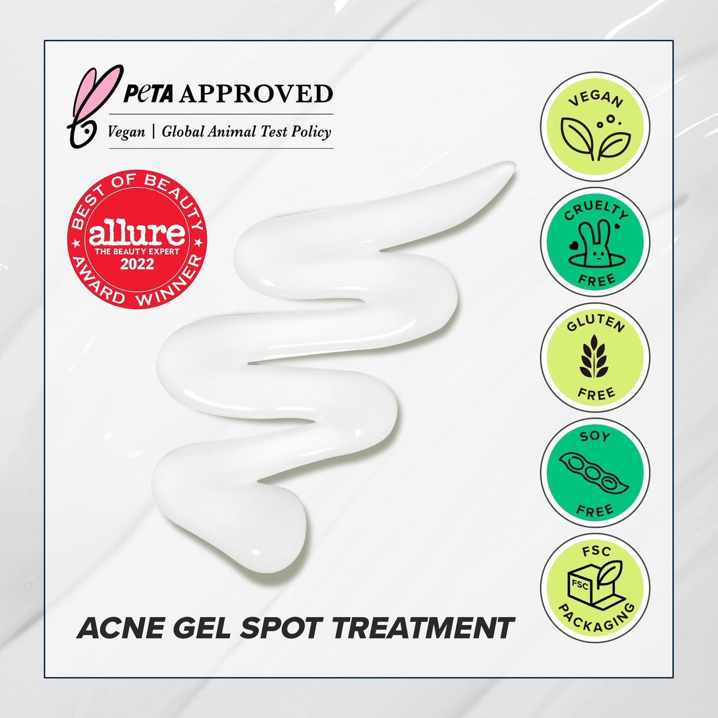 I DEW CARE Acne Gel Treatment - Fix My Zit | with 0.55% Salicylic Acid, Spot Treatment, Blemishes & Zits, Pimple Control, Clears Breakouts, for Sensitive Skin, Soothing, 0.67 FL Oz