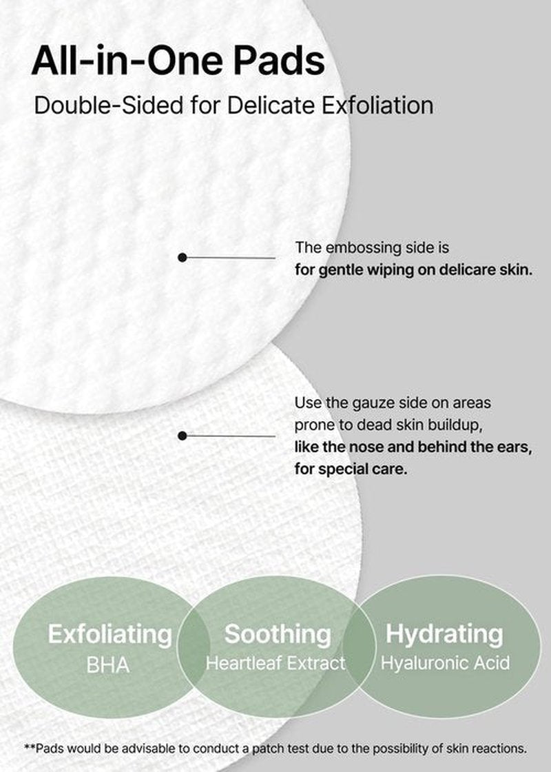 celimax Ji.Woo.Gae Heartleaf BHA Peeling Pad Double Edition | with Heartleaf Extracts, Exfoliating Toner Pads, Facial Peels, Hydrating, For Troubled Skin & Breakouts, Mother's Day Gift (60pads*2)