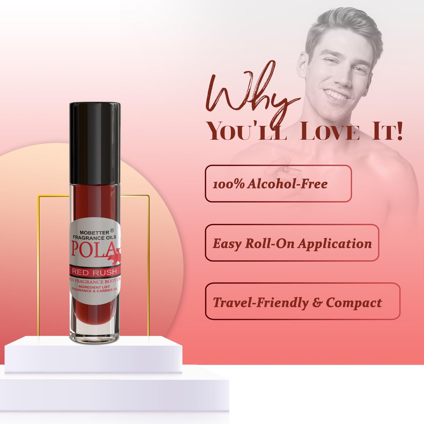 MOBETTER FRAGRANCE OILS Pola Red Rush Fragrance Body Oil for Men