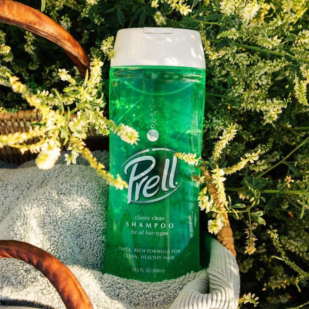 Prell Shampoo, Classic Clean 13.5 Fluid Ounce, 5 Count.