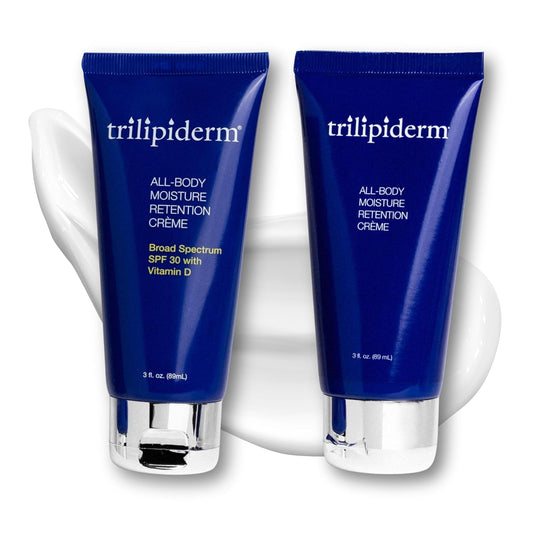 Trilipiderm Weekender Bundle | All-Body Moisture Retention Crème 2-Pack & SPF 30 Sunscreen - Travel Size 3 oz Each