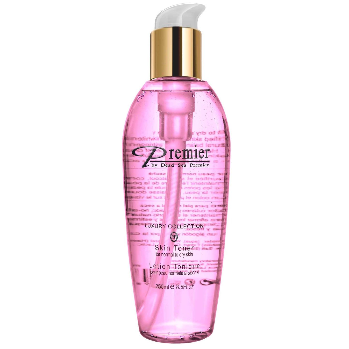 Premier Dead Sea Skin Toner Normal To Oily Skin, pH 5.5 balancing, alcoholic cleanser that is mild and gentle to skin, with natural ingredients of witch hazel and minerals 8.5fl.oz