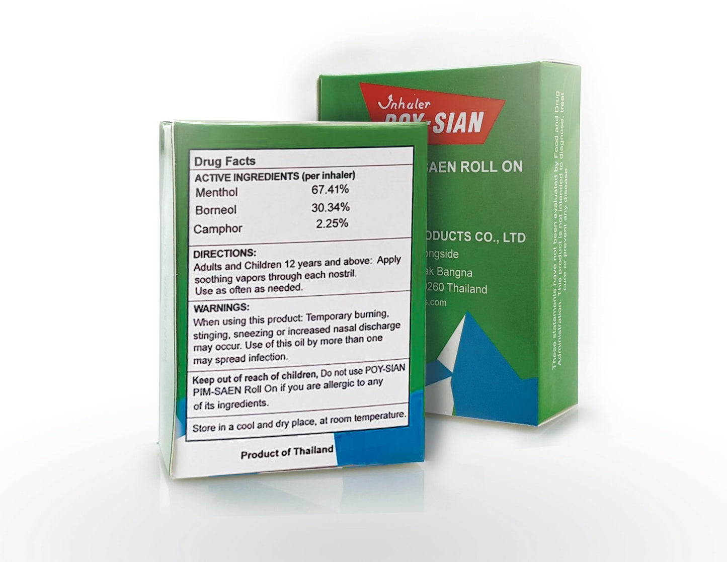POY-SIAN Thai PIM-Saen Balm Oil 5ml Roll-On (Pack of 3)