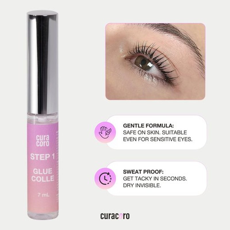 Curacoro Lash Lift Kit - Professional Eyelash Perm Kit, Semi-Permanent Lash Curling, Nourishing Collagen, Hygiene Safe & Easy to Clean, All-in-One for Professional Use